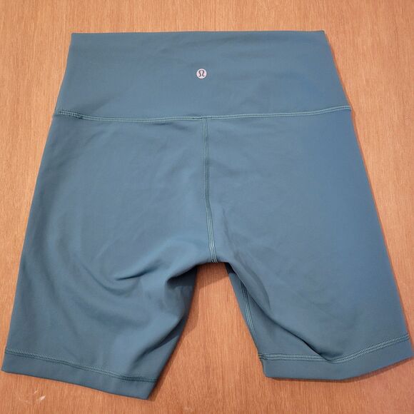 Lululemon Shorts Women 10 Green Wunder Train 8" Athleisure Sportswear lw7bh0 - Picture 3 of 13